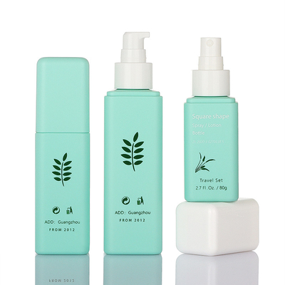 مجموعات تغليف مستحضرات التجميل الخضراء الأنيقة 50g 80g 100ml 160ml أسلوب بسيط