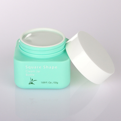 مجموعات تغليف مستحضرات التجميل الخضراء الأنيقة 50g 80g 100ml 160ml أسلوب بسيط