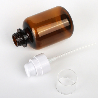 مجموعات تغليف مستحضرات التجميل ODM ، 60 مل 90 مل 130 مل عبوات مستحضرات التجميل البلاستيكية العنبر