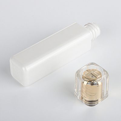 ODM أكريليك فاخر عبوات عطر فارغة تغليف ذهبي وردي 15 مل 30 مل