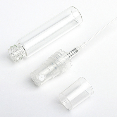 PET ميني ترافل فارغة رذاذ الرذاذ زجاجات عطر العطر شفافة 2 مل 3 مل 5 مل